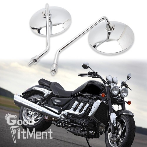 1paar m10 chrom rund - chrom, motorrad