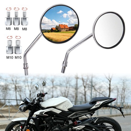 Paar chrom motorrad spiegel - motorrad,