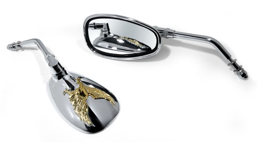 Spiegel set motorrad chrom - set,