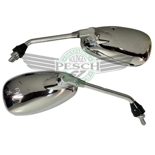 Spiegel set oval chrom - set,