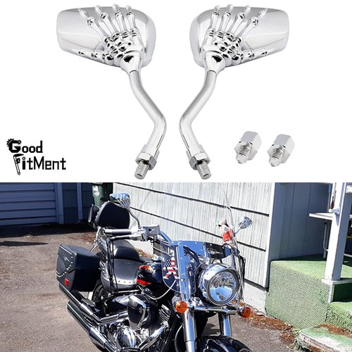 Chrom skelett hand motorrad - chrom,