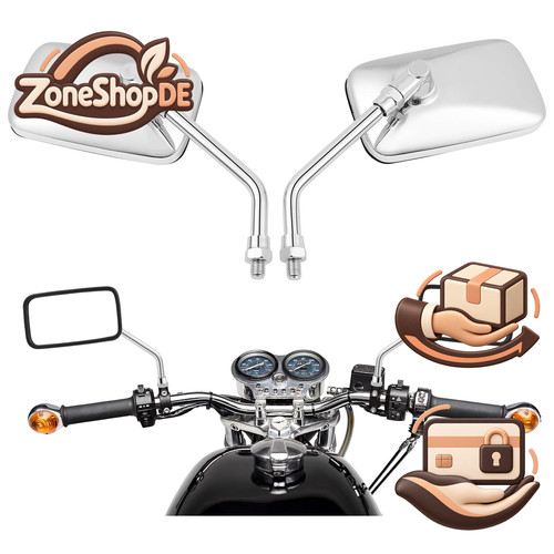 Motorrad spiegel chrom - motorrad,